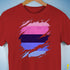 Omnisexual Pride Flag Ripped Reveal Premium Unisex T-Shirt