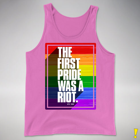 The First Pride Was a Riot - LGBTQ Rainbow Pride Premium Tank Top