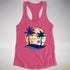 Drag Pride Hammock Summer Beach Sunset Racerback Tank