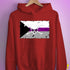 Demisexual Pride Pirate Flag Hoodie - Red
