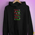 Santa's Reindeer and Drinks Hoodie - Black