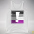 Asexual Pride Flag Exclamation Point Premium Tank Top - White
