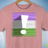Genderqueer Pride Flag Exclamation Point Premium Unisex T-Shirt - Mauve Heather