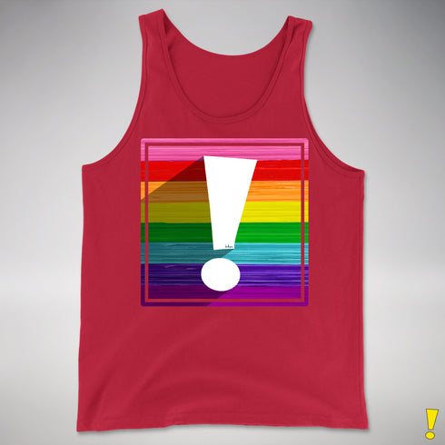 Original LGBTQ Pride Flag Exclamation Point Premium Tank Top