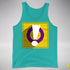 Intersex Pride Flag Exclamation Point Premium Tank Top - Teal