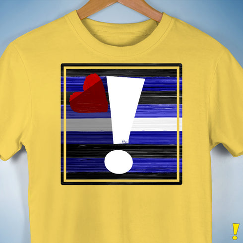 Leather Pride Flag Exclamation Point Premium Unisex T-Shirt