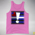 Leather Pride Flag Exclamation Point Premium Tank Top