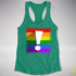 LGBTQ Pride Flag Exclamation Point Racerback Tank