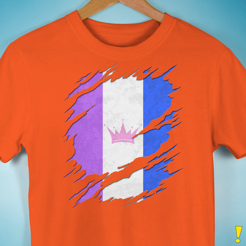 Drag Pride Flag Ripped Reveal Premium Unisex T-Shirt