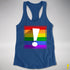 LGBTQ Pride Flag Exclamation Point Racerback Tank