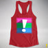 Polysexual Pride Flag Exclamation Point Racerback Tank