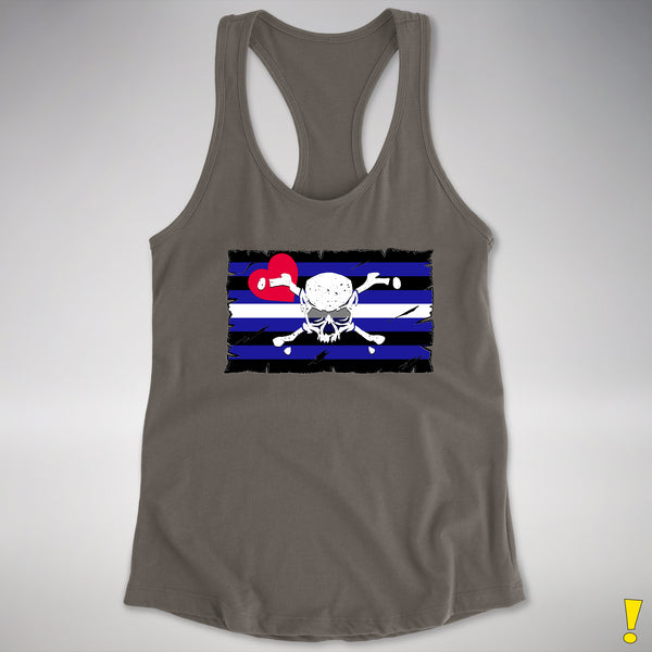 Leather Pride Pirate Flag Racerback Tank