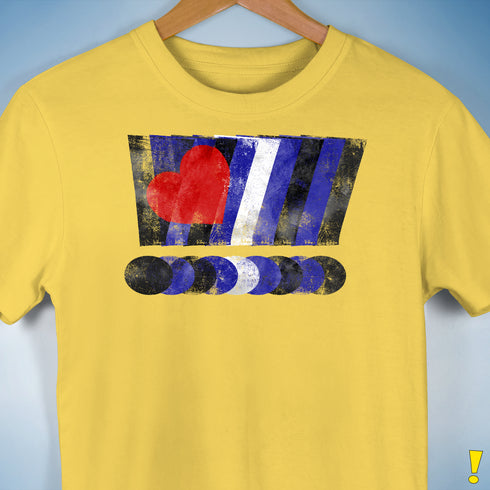 Distressed Leather Pride Exclamation Points Premium Unisex T-Shirt