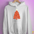 Funny Bacon and Egg Christmas Tree Hoodie - White