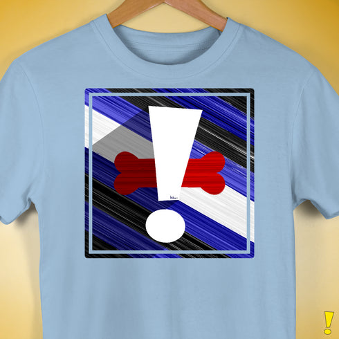 Puppy Pride Flag Exclamation Point Premium Unisex T-Shirt