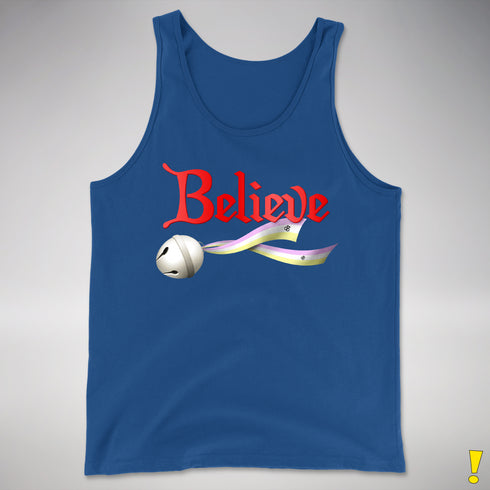 Believe Twink Pride Flag Jingle Bell Premium Tank Top - Royal Blue