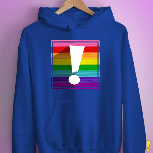 Original LGBTQ Pride Flag Exclamation Point Hoodie