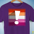 Lesbian Pride Flag Exclamation Point Premium Unisex T-Shirt