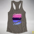 Omnisexual Pride Flag Ripped Reveal Racerback Tank