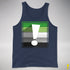 Aromantic Pride Flag Exclamation Point Premium Tank Top - Navy