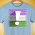 Genderqueer Pride Flag Exclamation Point Premium Unisex T-Shirt - Baby Blue