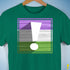 Genderqueer Pride Flag Exclamation Point Premium Unisex T-Shirt - Kelly Green