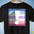 Bigender Pride Flag Exclamation Point Premium Unisex T-Shirt - Black