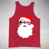 Santa’s Demisexual Pride Flag Shades Premium Tank Top - Red