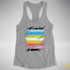 Queer Pride Flag Ripped Reveal Racerback Tank