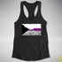 Demisexual Pride Pirate Flag Racerback Tank - Black