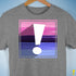 Omnisexual Pride Flag Exclamation Point Premium Unisex T-Shirt - Grey Heather