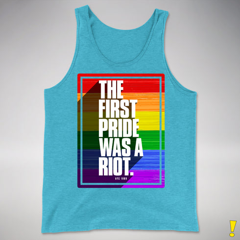 The First Pride Was a Riot - LGBTQ Rainbow Pride Premium Tank Top