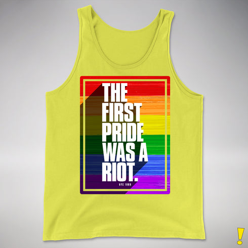 The First Pride Was a Riot - LGBTQ Rainbow Pride Premium Tank Top