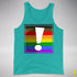 LGBTQ Philly Pride Flag Exclamation Point Premium Tank Top