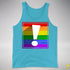 LGBTQ Pride Flag Exclamation Point Premium Tank Top