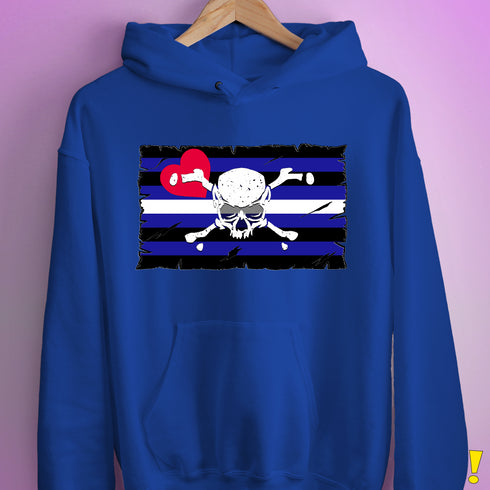 Leather Pride Pirate Flag Hoodie