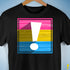 Pansexual Pride Flag Exclamation Point Premium Unisex T-Shirt - Black