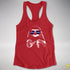 Pride Sloth Leather Flag Sunglasses Racerback Tank