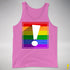 LGBTQ Pride Flag Exclamation Point Premium Tank Top