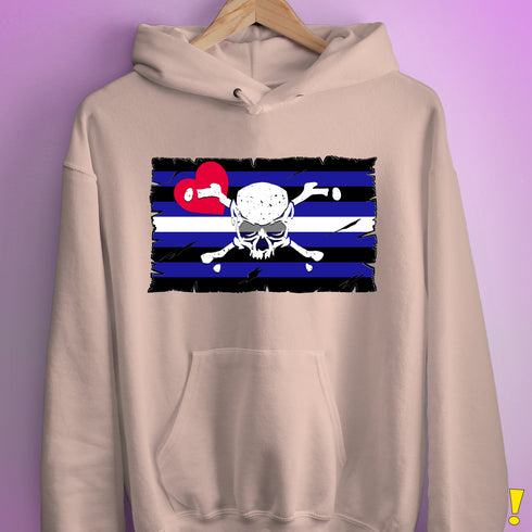 Leather Pride Pirate Flag Hoodie