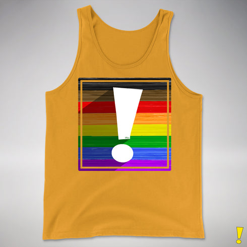 LGBTQ Philly Pride Flag Exclamation Point Premium Tank Top