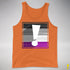 Asexual Pride Flag Exclamation Point Premium Tank Top - Orange