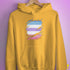 Bigender Pride Flag Ripped Reveal Hoodie