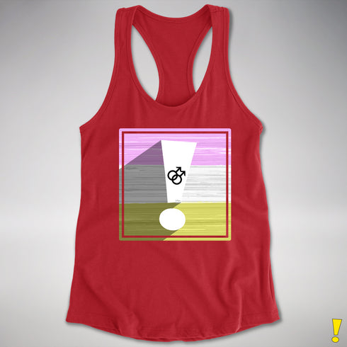 Twink Pride Flag Exclamation Point Racerback Tank