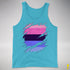 Omnisexual Pride Flag Ripped Reveal Premium Tank Top