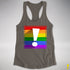 LGBTQ Pride Flag Exclamation Point Racerback Tank