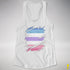 Bigender Pride Flag Ripped Reveal Racerback Tank