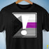 Demisexual Pride Flag Exclamation Point Premium Unisex T-Shirt - Black
