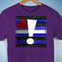 Leather Pride Flag Exclamation Point Premium Unisex T-Shirt