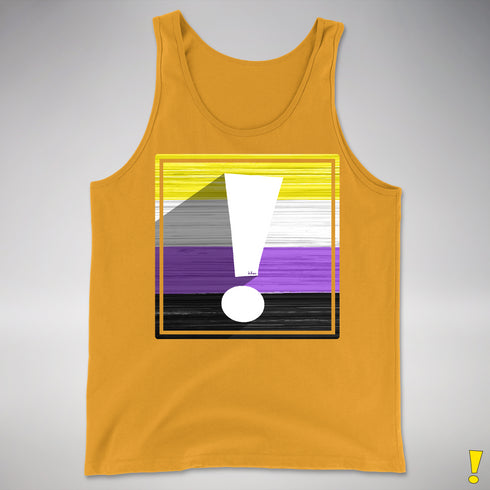 Nonbinary Pride Flag Exclamation Point Premium Tank Top